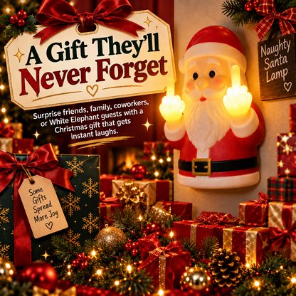 Naughty Santa Lamp