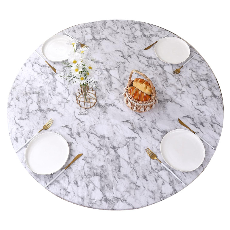 MarbleFit Round Table Cover