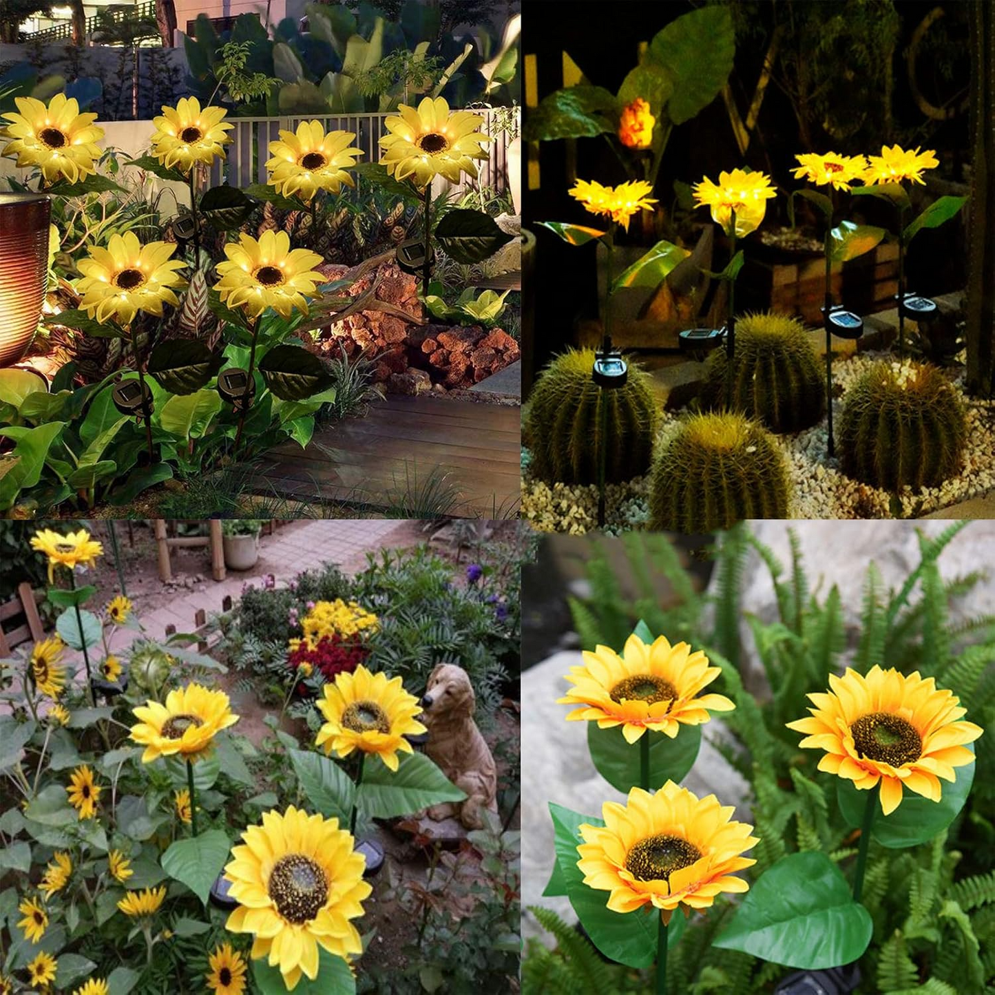 Solar Sunflower Light