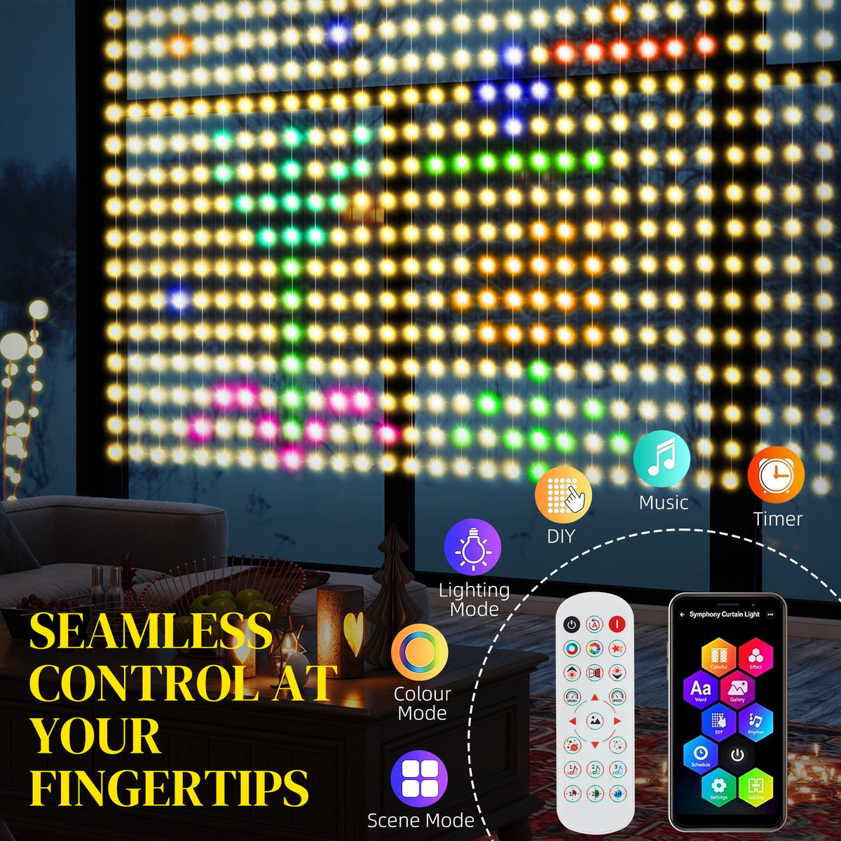 Pixel Curtain Lights