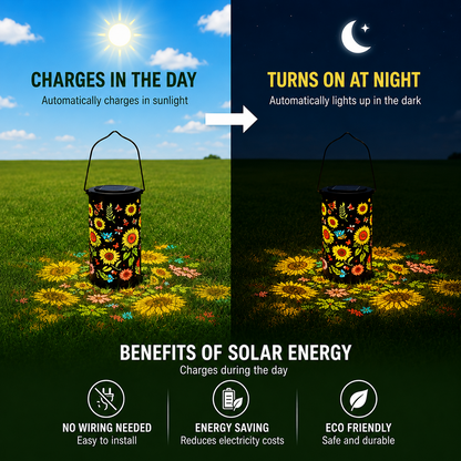 Solar Sunflower Lantern
