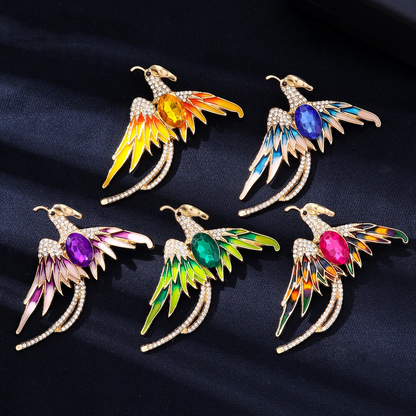 Phoenix Ruby Brooch