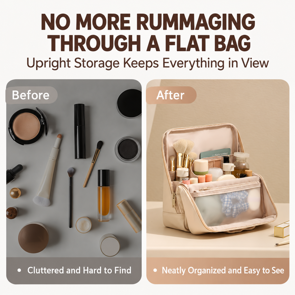Travel Makeup Organizer Bag